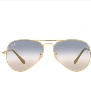Ray-Ban RB3689 Metal II Gold Frame Aviator Shades